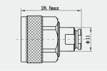 N Series Male Solder Clamp RF Coaxial Connector For CXN3507/MF363A Cable