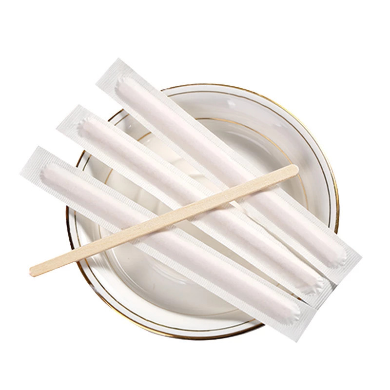 Biodegradable Natural Wooden Stir Sticks for Coffee 7.5 inch