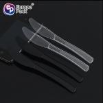 Eco friendly BPA free disposable PS plastic 7" dessert knife for dinner