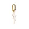 Buy cheap CZ Lightning Bolt Hoop Earrings OEM Classic Gold Plated Enamel Earring from wholesalers