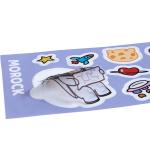 Waterproof Special Shaped Adhesive Sticker Label Custom Embossed Sticker Labels