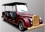 Classic Type Electric Club Car Utility Vehicle With Golden Yellow Color , 8 Seat