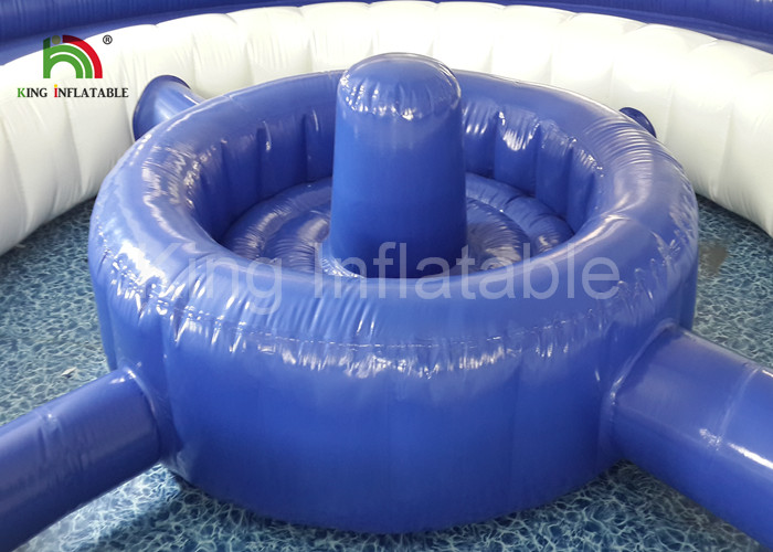Customized 8 * 5m Waterproof Inflatable Water Toys With Tent Cover CE SGS EN71