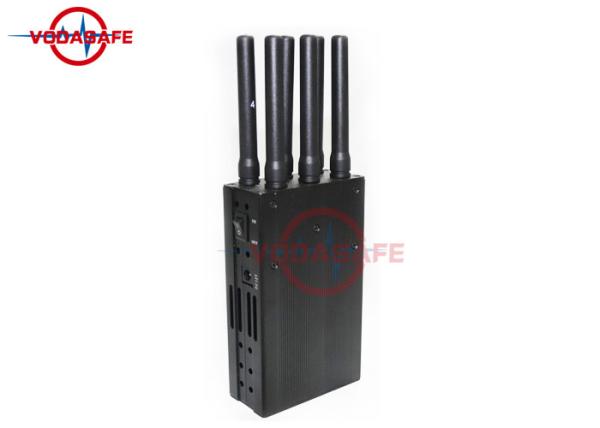 Buy cheap Black Shell Wifi Signal Jammer Six Antennas Rechargeable Powerful Battery For Outdoors from wholesalers