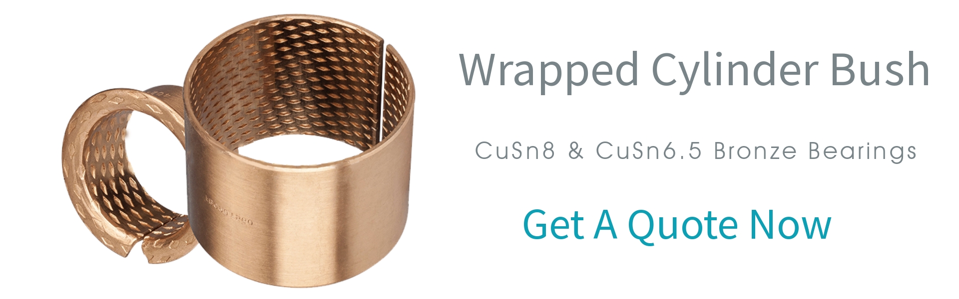 Bronze Cusn8 Wrapped Oilless Sliding Bushing Thin Wall Bearing Bush