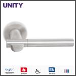 Stainless Steel Fire Door Lever Handle EN1906 and EN1634 Satin Finish