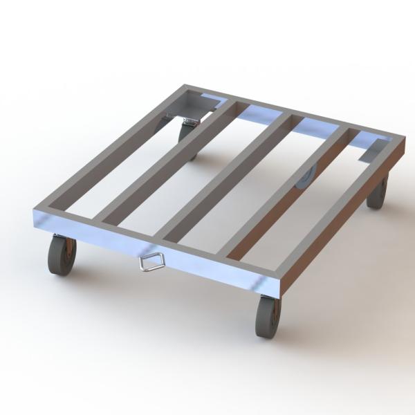 Buy cheap Knocked Down Heavy Iron Tube Industrial Dolly Cart For Transporting from wholesalers