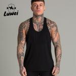 Bodybuilding Men Workout Tank Top Hollow White Black Cotton Vest