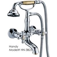 Buy cheap Antique Ceramic Wall Mount Bathroom Sink Faucet Two Hole for Bathtub product