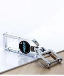 Silver​ Durable Antirust​ Car Keyring Accessories Heavy Duty Carabiner Keychain