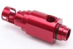 OEM Red Precision CNC Machining , Rapid CNC Machining Steel Brass Material