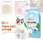 High Absorption Odor Free Cat Litter White Biodegradable Tofu Cat Litter