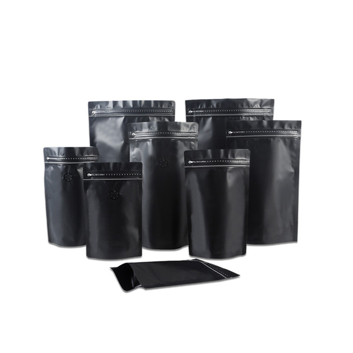 VMPET Black Coffee Packaging Pouch ziplockk Waterproof 1kg Coffee Bags