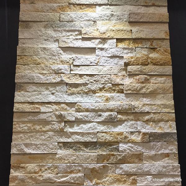 Buy cheap Yellow Sandstone Mini Panel Cultured Stone , Natural Stone Ledger Panels from wholesalers