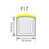 Buy cheap IP68 Outdoor Side View Neon LED Strip 16.5x16.5mm for Long Working Hours from wholesalers