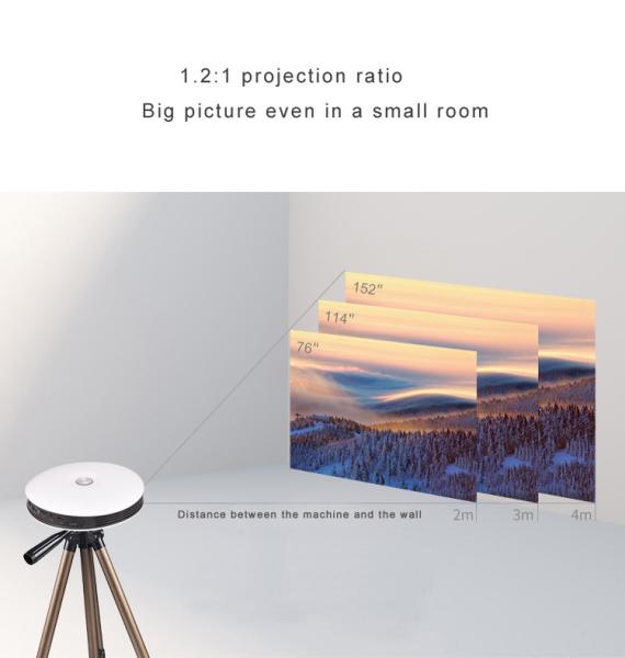 Buy cheap LED Home Cinema Theater Digital Movie Projectors 4k 3D DLP Office UFO Shaped from wholesalers
