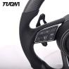 Buy cheap Matte Audi Carbon Fiber Steering Wheel Real Leather RS International Auto Parts from wholesalers