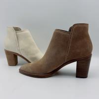 Buy cheap Custom Womens Leather Dress Boots Bone Soft Nappa / Cow Suede Leather Upper product