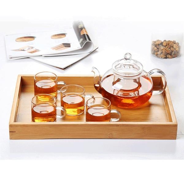 Buy cheap Nesting Natural Bamboo Food Tray Decorative Rectangle Odm from wholesalers