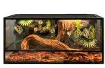 PU Vivarium Rock Background with Simulated Rock And Stump Mash Up Board