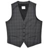 Buy cheap Business Mens Fashion Vest Office Worker Dark Grey Check Color Customers Option from wholesalers