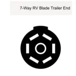 10' Replacement RV 7 Blade Trailer Wiring Harness TPE 125V