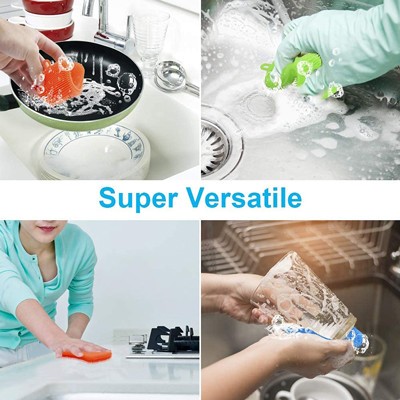 Multicolor Food Grade Silicone Dish Sponges For Kitchen