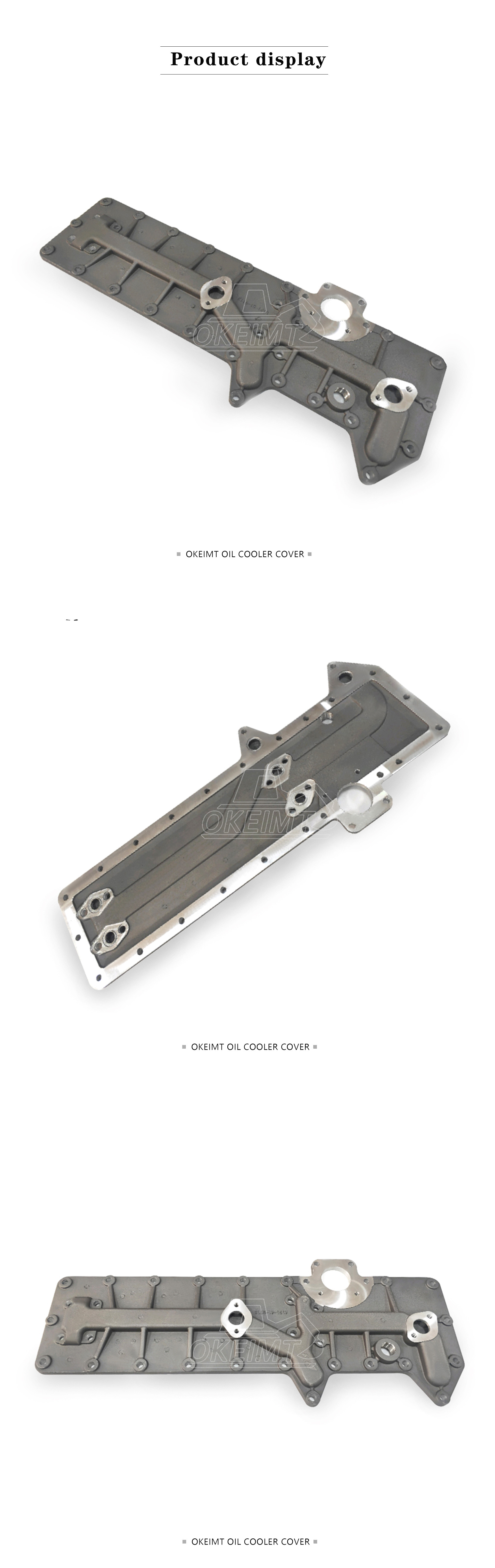 6D155 Oil Cooler Cover 6127-61-2113 Excavator Engine Parts