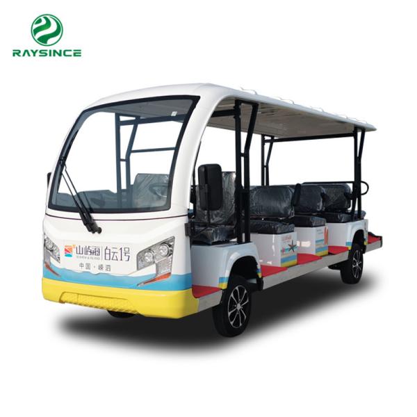 Buy cheap Latest design 4 wheel electric sightseeing car 14 passenger tourist bus made in China from wholesalers