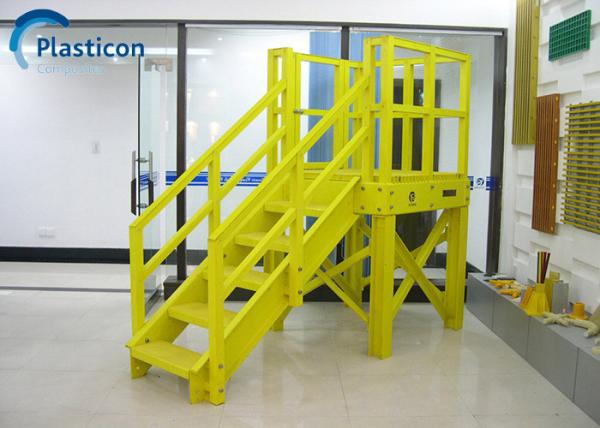 Buy cheap Yellow FRP Profile 60MPa-80MPa Tensile Frp Pultruded Products from wholesalers