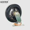 Buy cheap 4inch Heavy Duty Scaffold Double Ball Bearing Black Rubber Iron Steel Core Caster Wheel from wholesalers