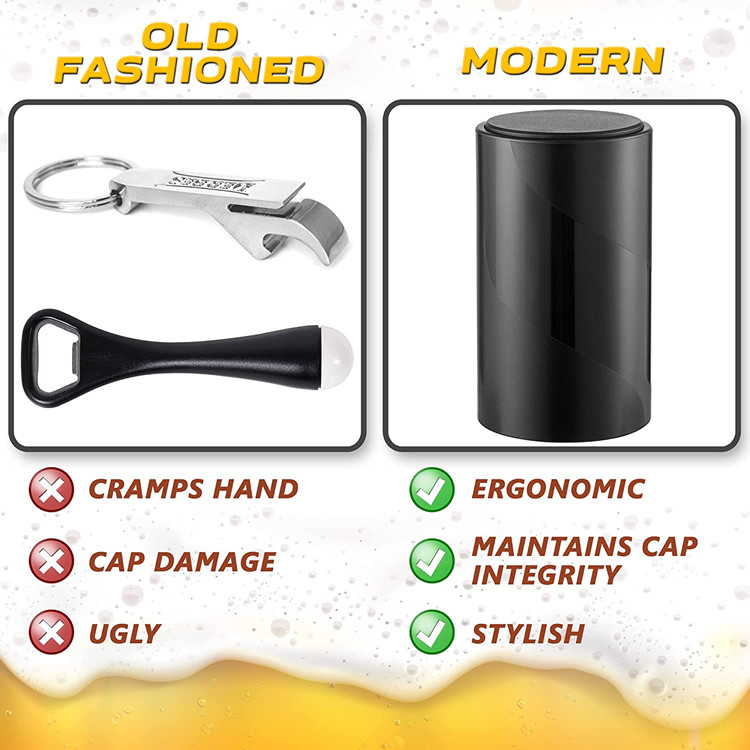 Food Grade Plastic Beer Bottle Opener Dishwash Safe Coated