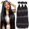 Buy cheap Grade 12A Brazilian Indian 100% Raw Remy Virgin Human Hair Extension Natural Black from wholesalers