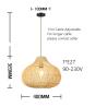 Buy cheap Handmade Bamboo Woven South Asia Holiday Restaurant Hotel Japanese Hawaii Summer Style Pendant Lamp(WH-WP-80) from wholesalers