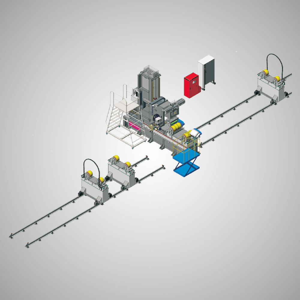 Press Roller Welding Station Pipe Welding System PLC Controlled