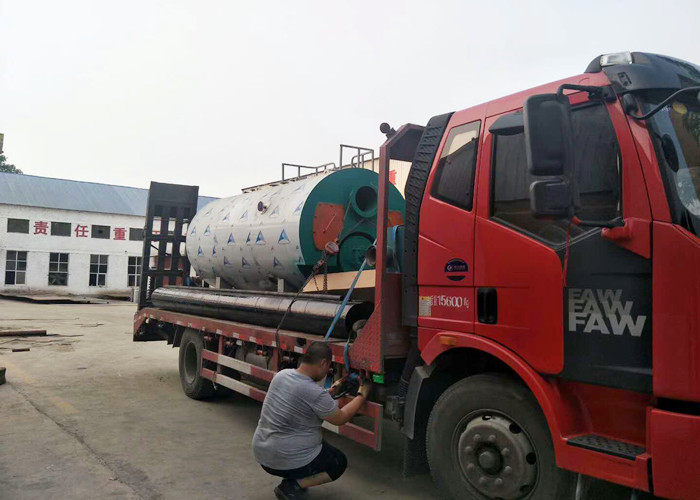 Three Pass Structure Fire Tube Steam Boiler , Oil Fired Boiler Furnace