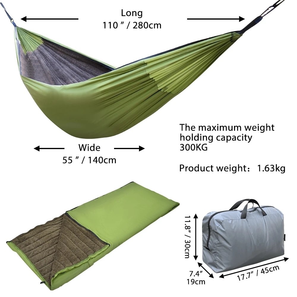 Parachute Nylon Portable Camping Hammock