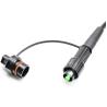 Buy cheap SC APC Waterproof Fiber Pigtail HDPE LSZH G657A2 Fiber Optic Drop Cable from wholesalers
