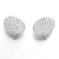 Buy cheap "Shield StudsⅠ" Birthstone Earrings 925 Silver CZ Stud Earrings Protective product