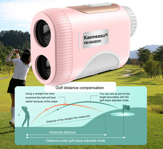 kaemeasu Mini Laser Rangefinder Rechargeable Golf Range Finder With Magnetic Adsorption MA600