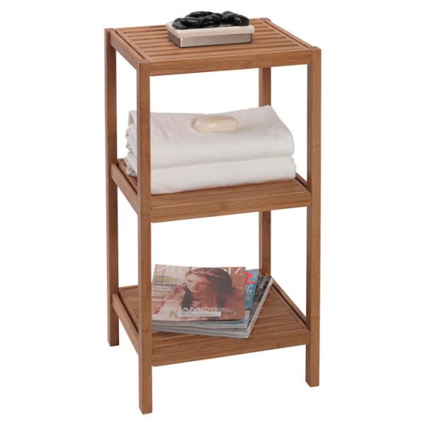 Buy cheap wooden bamboo bathroom towel storage rack from wholesalers