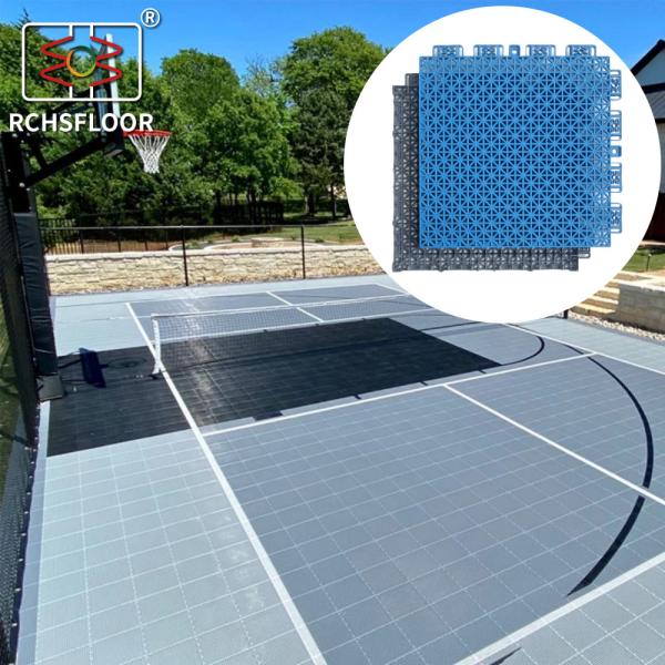 Buy cheap Interlocking Outdoor Basketball Court Sports Court Surface Tiles UV Resistant from wholesalers