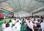Water Resistat Big Exhibition Tent Roof Cover 850g/Sqm Block - Out