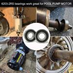 Double Metal Sealed Electric Motor Bearing Customized 6203ZZ Bearing For Running