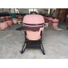 Buy cheap Charcoal 22 Inch Pink Ceramic Kamado Grills BBQ Bamboo Handlle from wholesalers