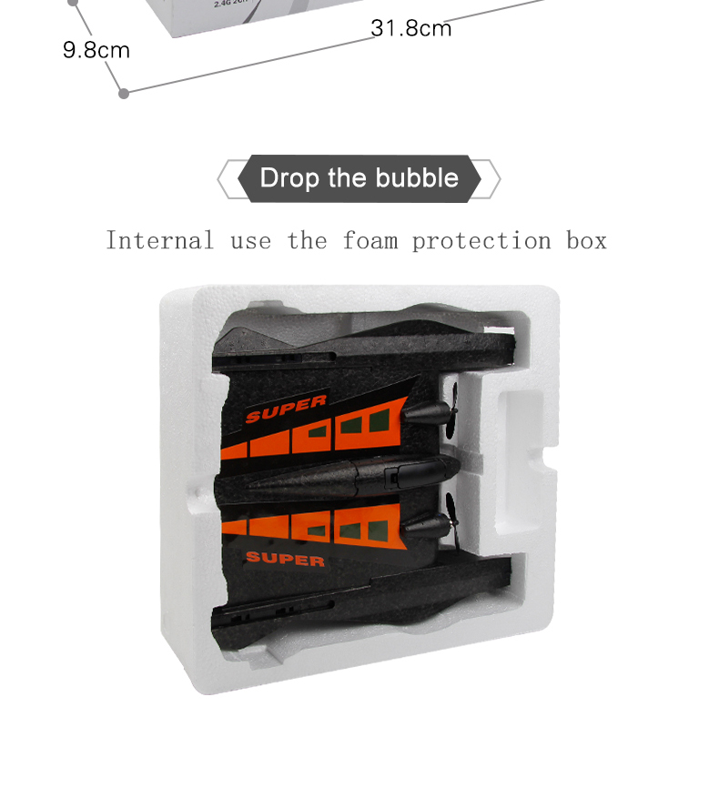 State of Assembly Ready-to-Go Rc Airship Rc Foam Plane Black Foam Flying Toy 2024 For Kids Adults Remote Distance OTHER