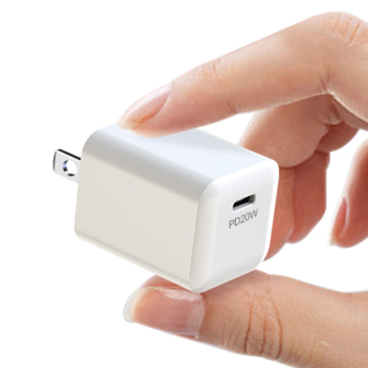 Mini Size Single C Port QC3.0 PD20W Wall Charger Adapter