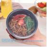 Buy cheap 920ml Round Microwavable Plastic Disposable Soup Rice Bowls Restaurant Food Packaging Clear Container For Food from wholesalers