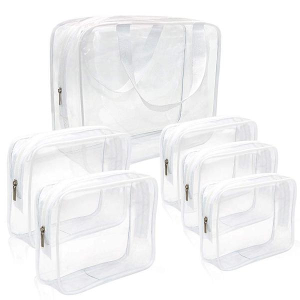 Buy cheap 29*9.5*23cm Transparent PVC Travel Shower Wash Bag from wholesalers