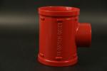 High Temperature Grooved Tee Fittings 200 Degree End Pressure Rating 362 PSI